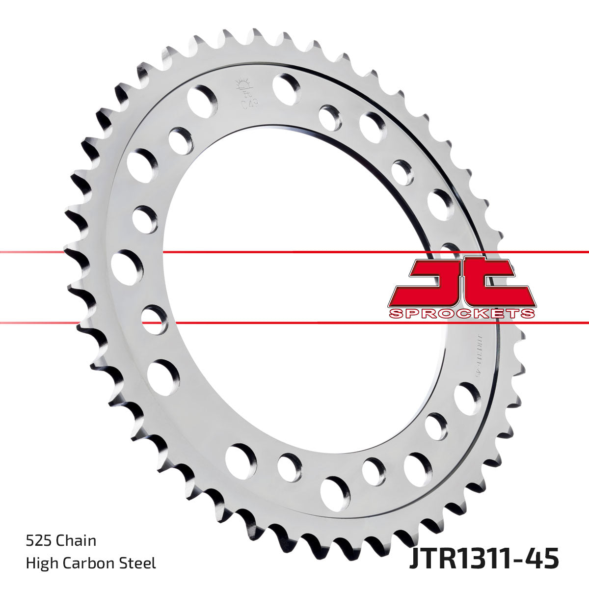 REAR SPROCKET JTR1311.45 STEEL, HONDA ROAD