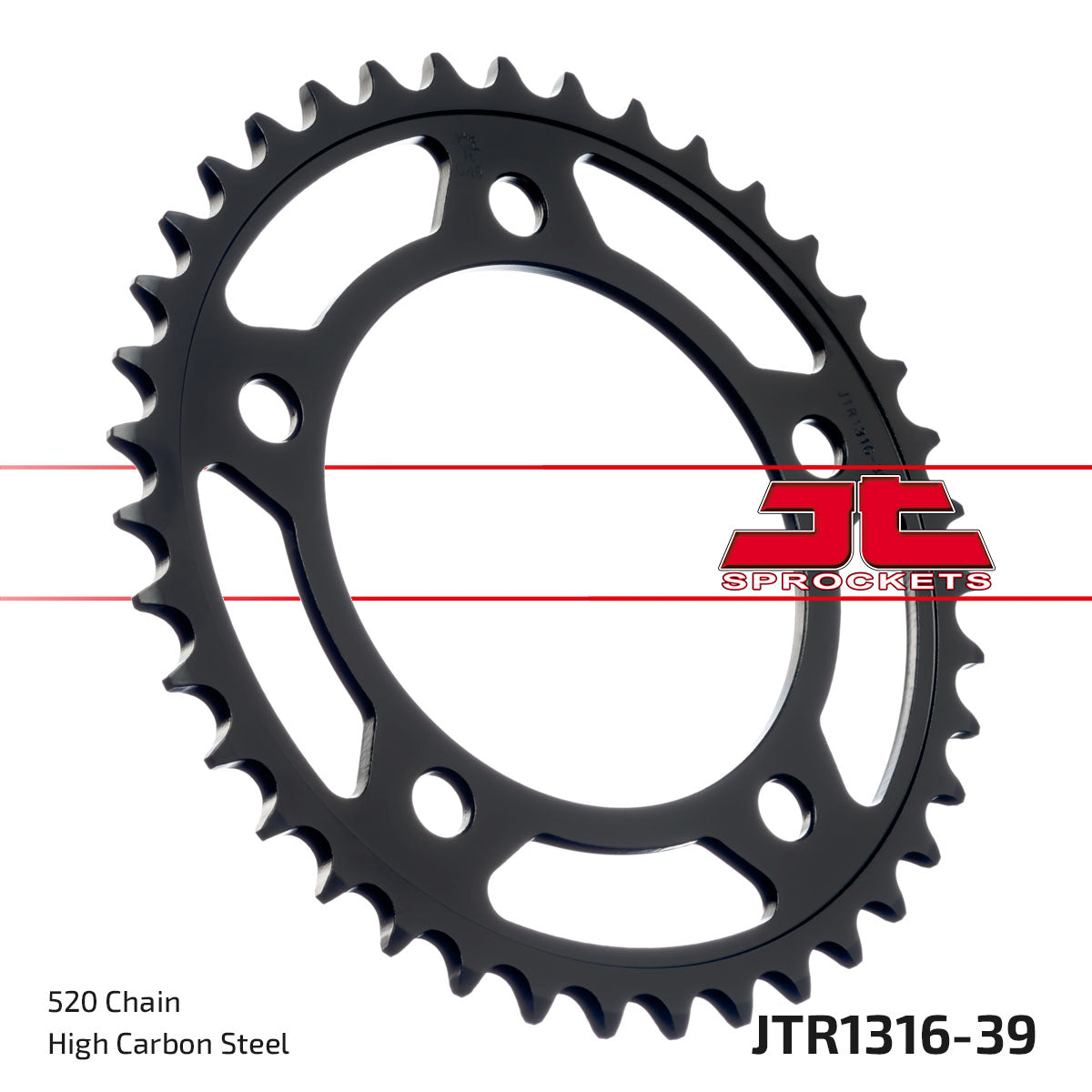 REAR SPROCKET JTR1316.39 STEEL, HONDA ROAD