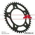 REAR SPROCKET JTR1316.41 BLACK STEEL, HONDA ROAD