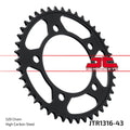 REAR SPROCKET JTR1316.43 STEEL BLACK, HONDA ROAD