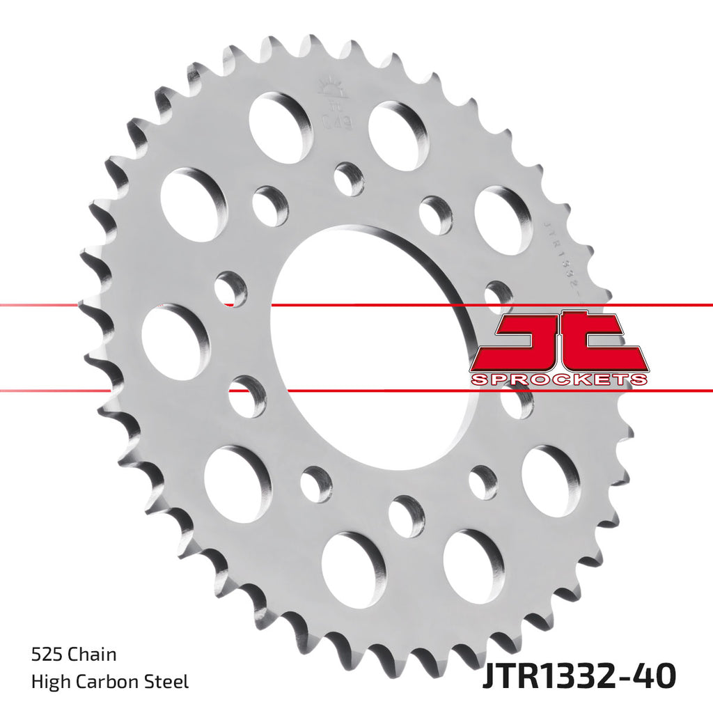 REAR SPROCKET JTR1332.40 STEEL, HONDA ROAD