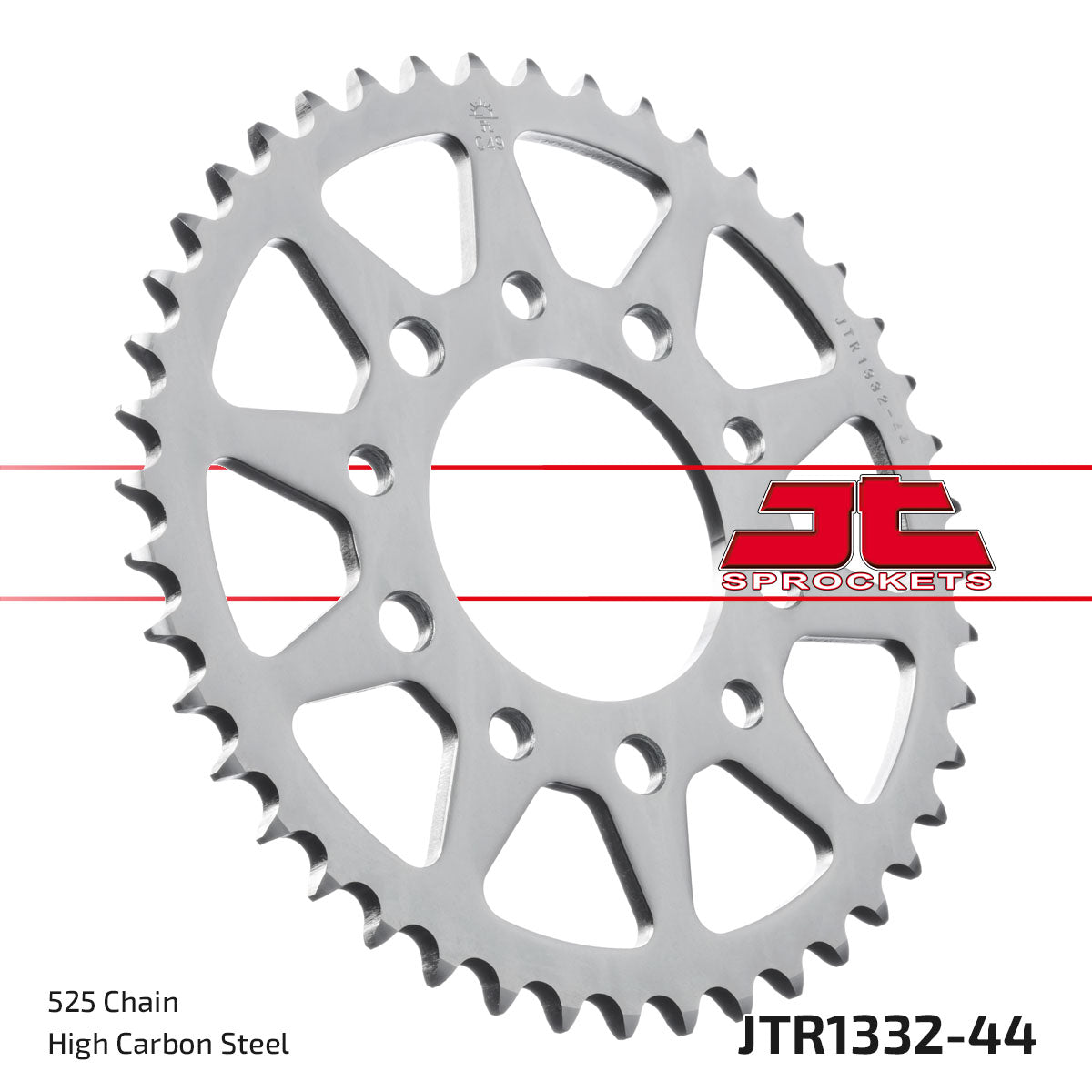 REAR SPROCKET JTR1332.44 STEEL, HONDA ROAD