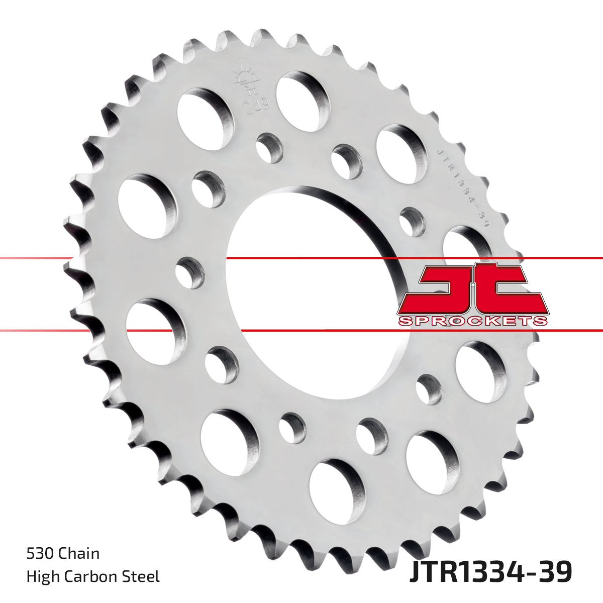 REAR SPROCKET JTR1334.39 STEEL, HONDA ROAD