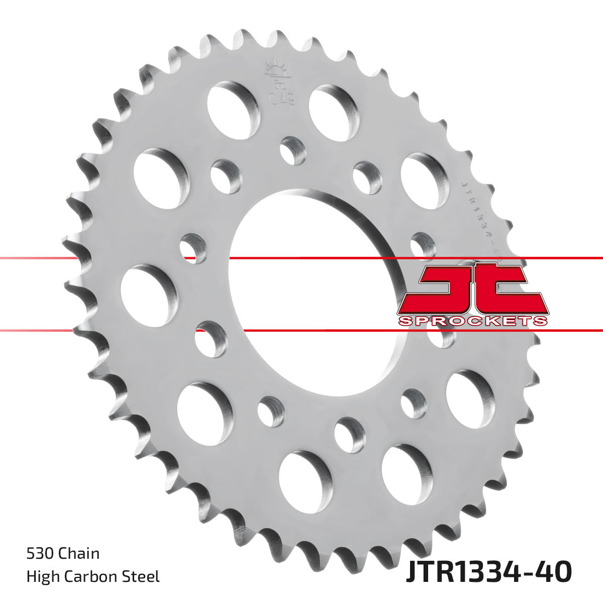 REAR SPROCKET JTR1334.40 STEEL, HONDA ROAD