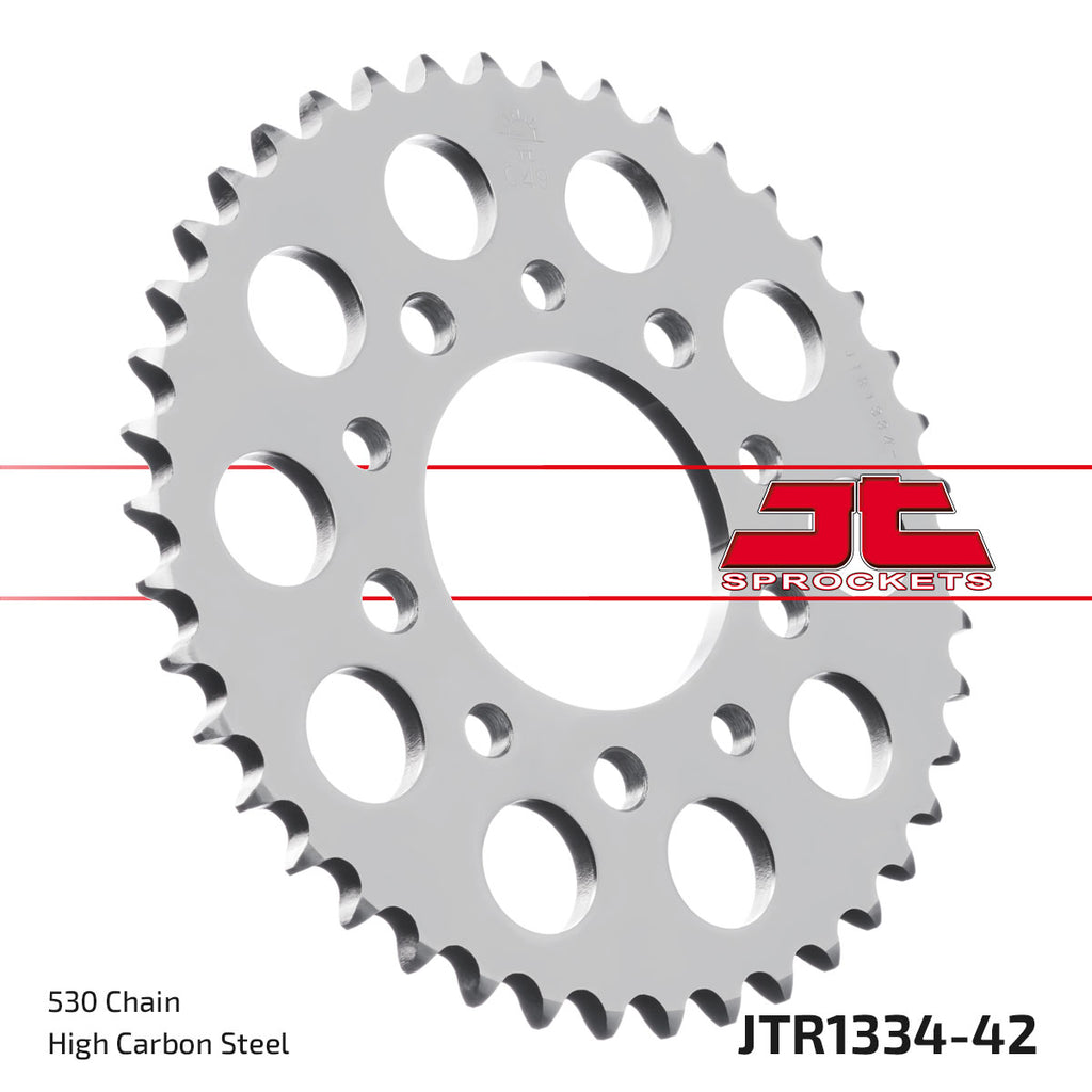 REAR SPROCKET JTR1334.42 STEEL, HONDA ROAD