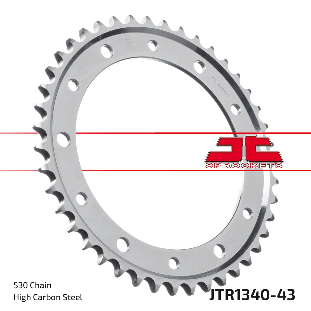 REAR SPROCKET JTR1340.43 STEEL, HONDA ROAD