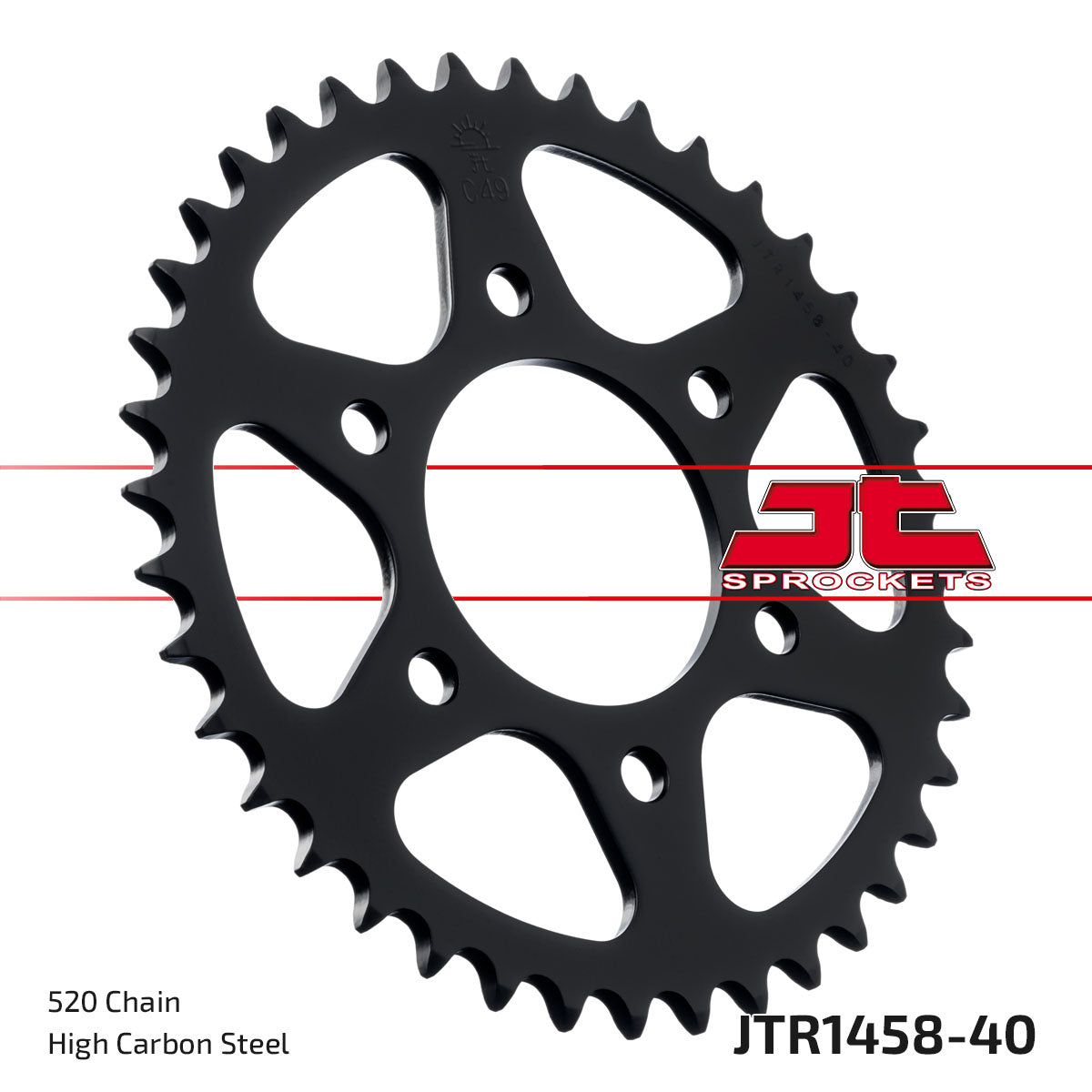 REAR SPROCKET JTR1458.40 STEEL, HONDA ROAD