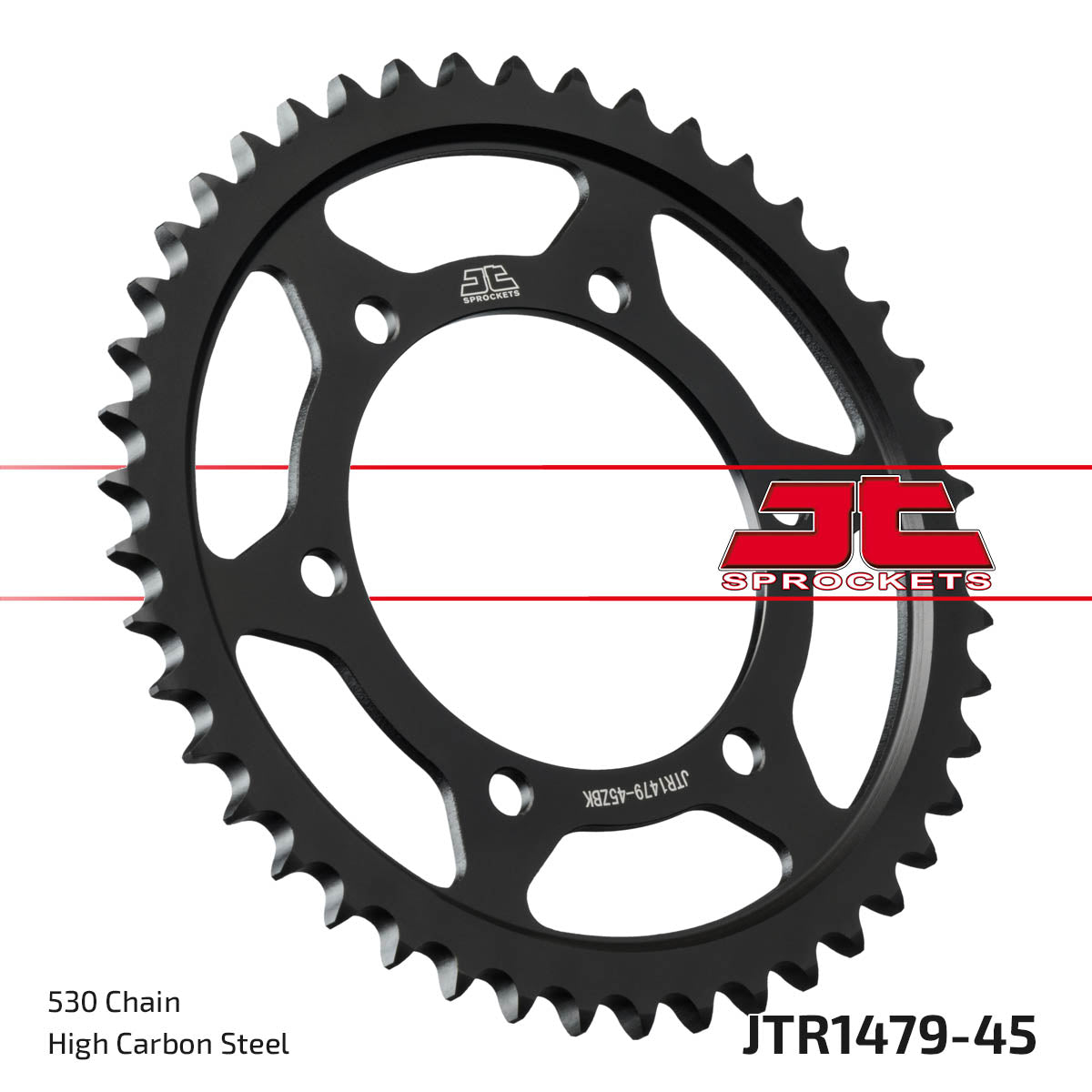REAR SPROCKET STEEL HARD ZBK, C45 INDUCTIONJTR1479.45ZBK