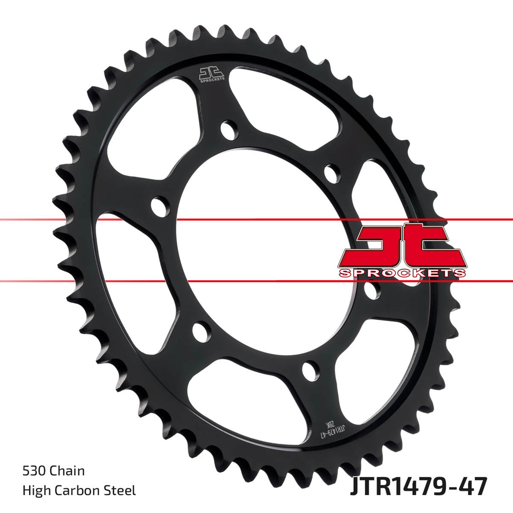 REAR SPROCKET STEEL HARD ZBK, C45 INDUCTION JTR1479.47ZBK
