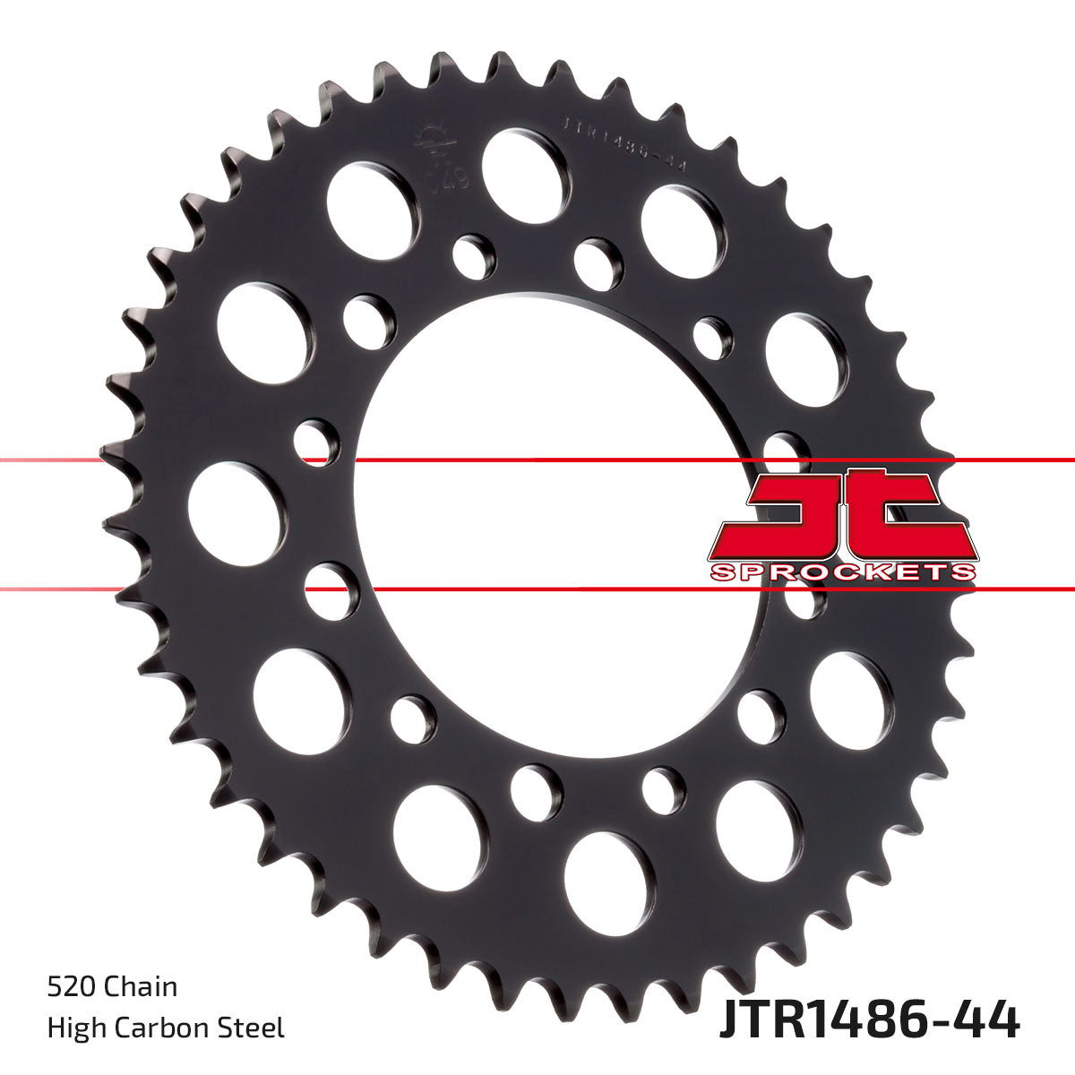 REAR SPROCKET STEEL JTR1486.44, HONDA ROAD