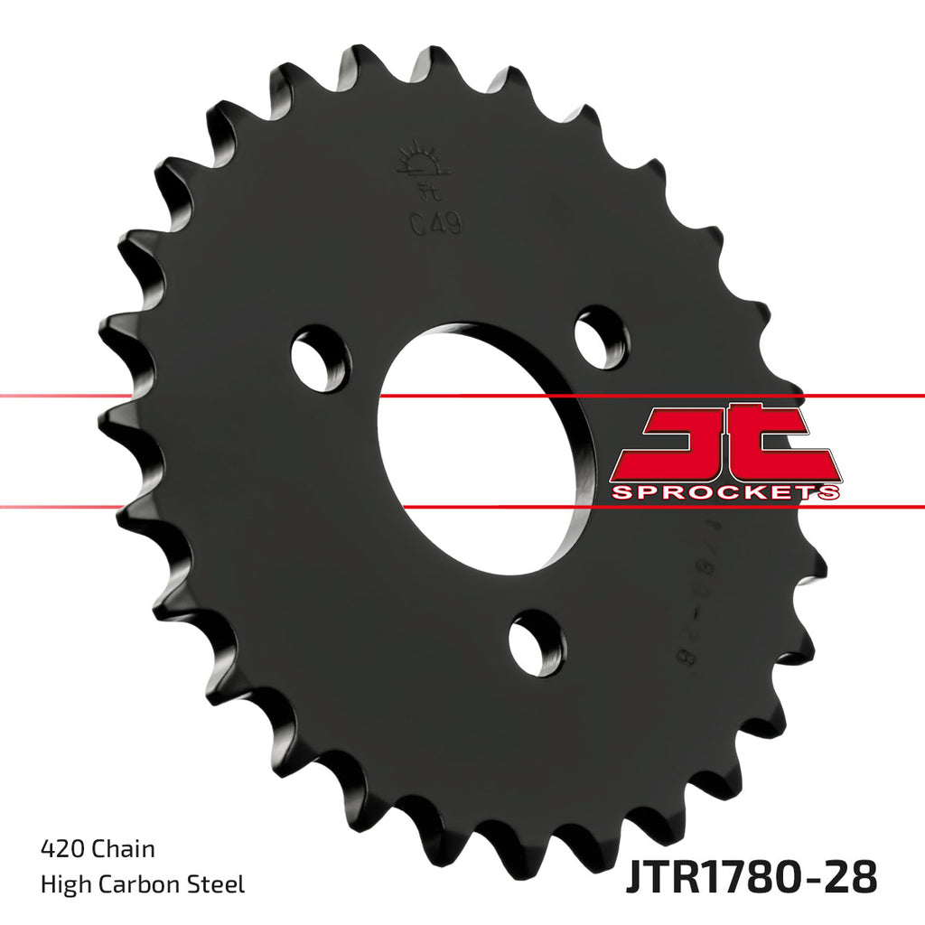 REAR SPROCKET JTR1780.28 STEEL BLACK