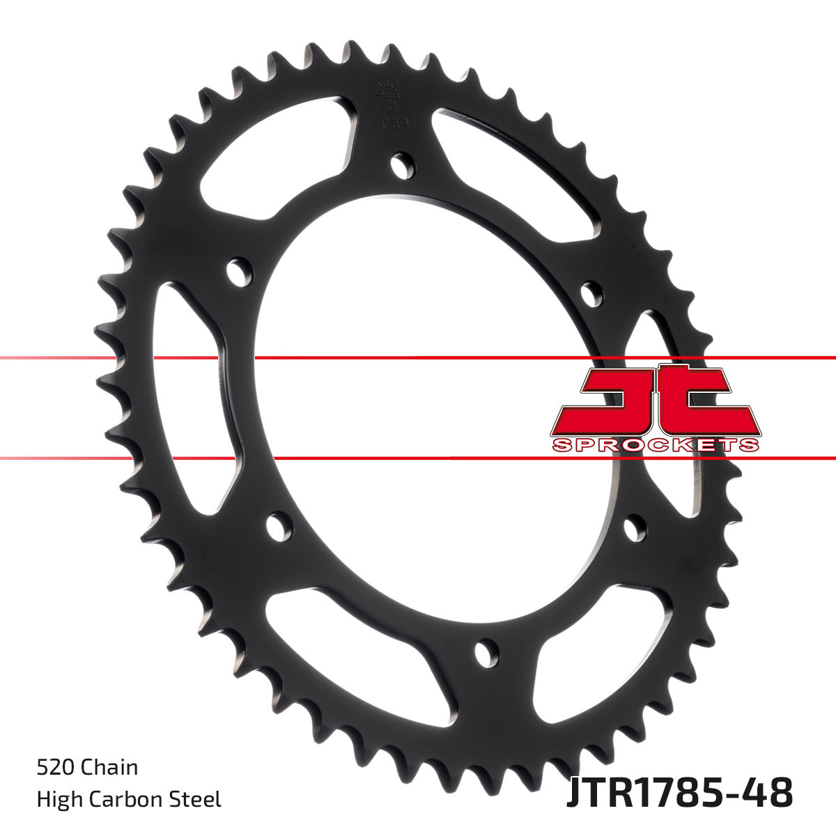 REAR SPROCKET JTR1785.48 STEEL BLACK