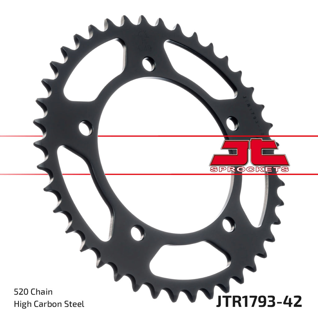 REAR SPROCKET STEEL JTR1793.42, CHAIN CONVERSION 520