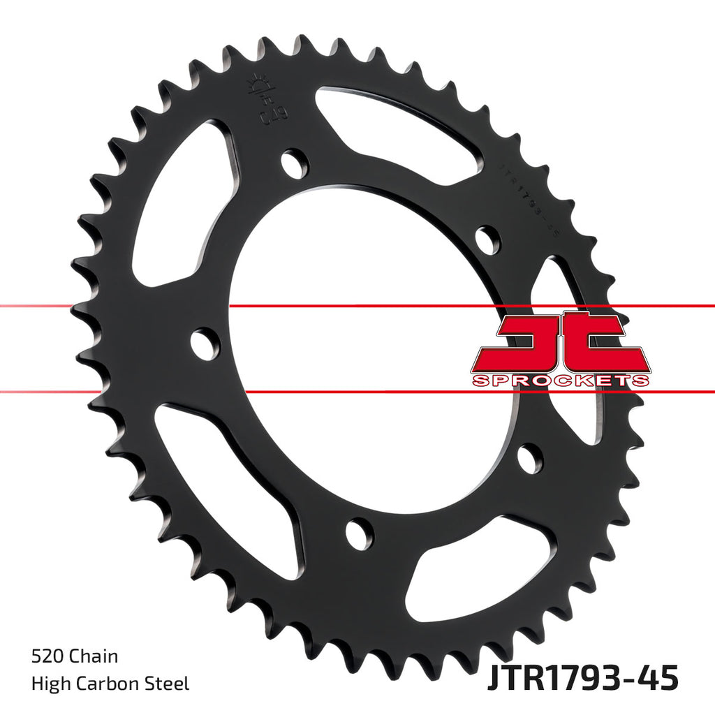 REAR SPROCKET STEEL JTR1793.45, CHAIN CONVERSION 520