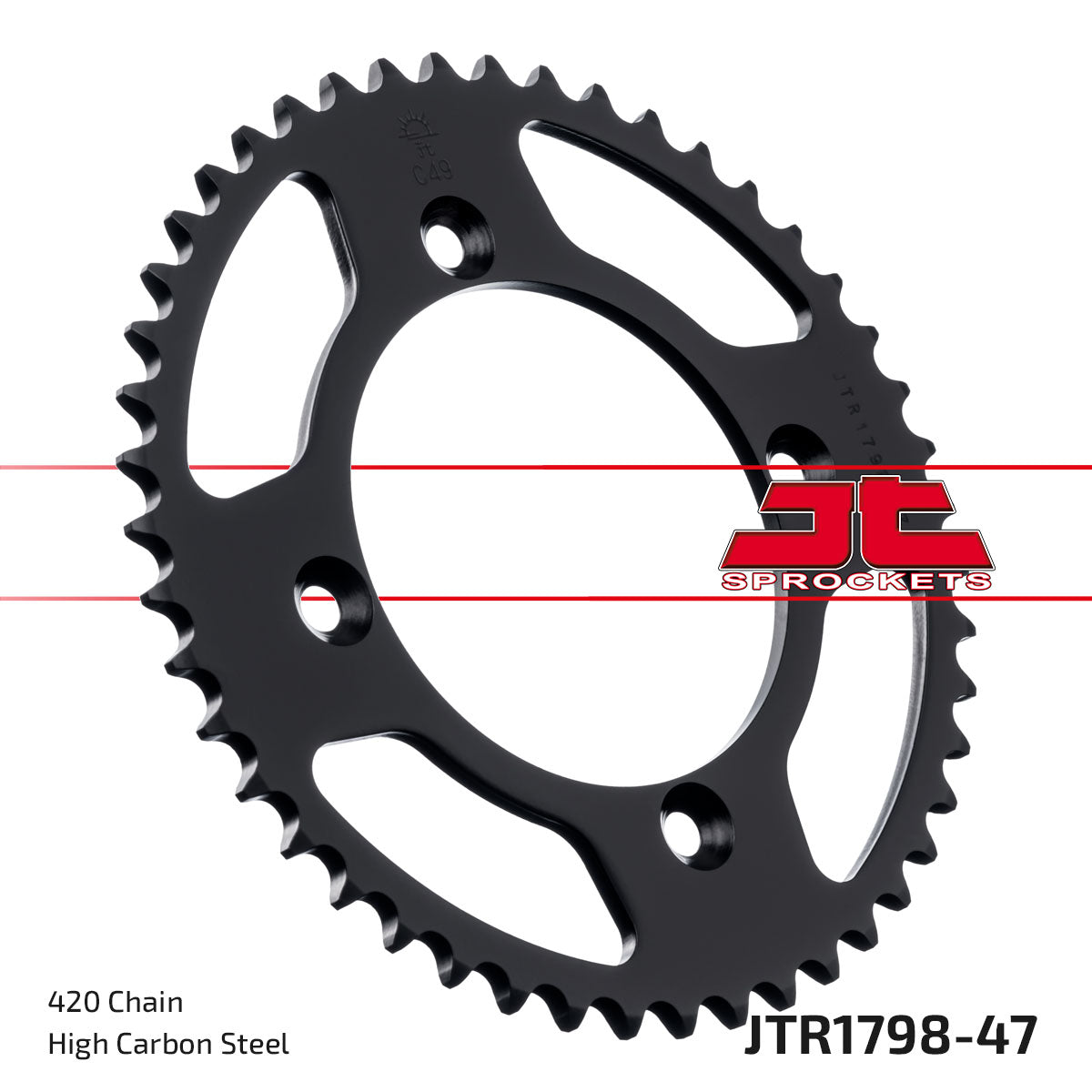 REAR SPROCKET STEEL JTR1798.47 YAMAHA YZ 65 18-24