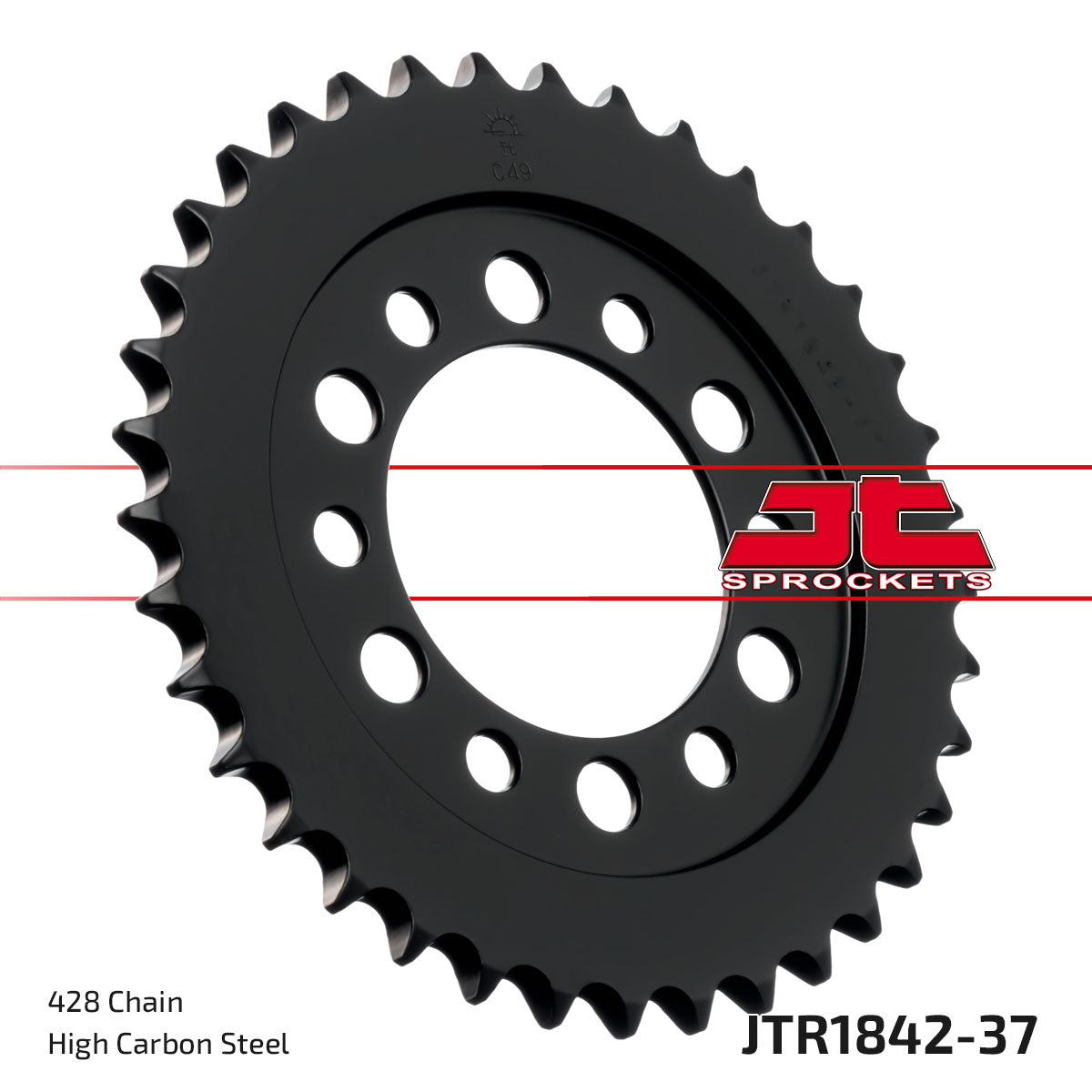 REAR SPROCKET JTR1842.37 STEEL BLACK SR1842-37
