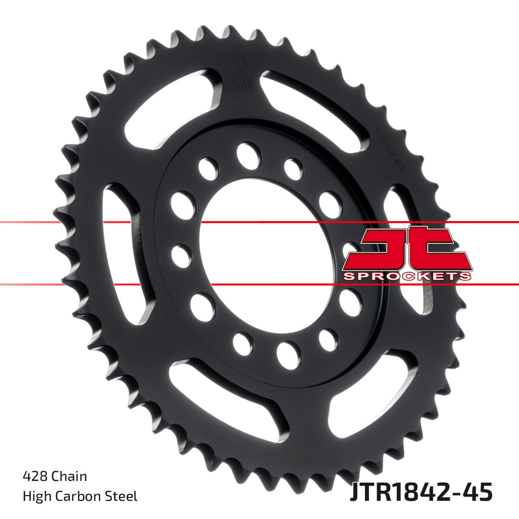 REAR SPROCKET JTR1842.45 STEEL, DT125 / YZ80, SR1842-45