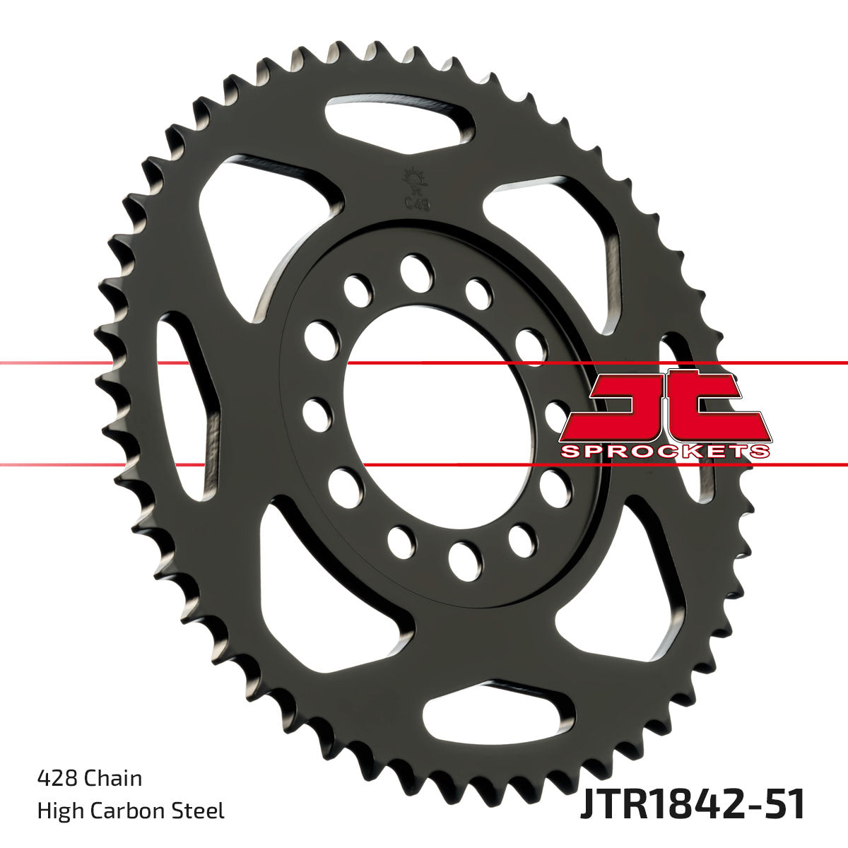 REAR SPROCKET JTR1842.51 STEEL SR1842-51