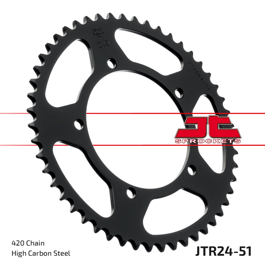 REAR SPROCKET JTR24.51 JT 420 BLACK
