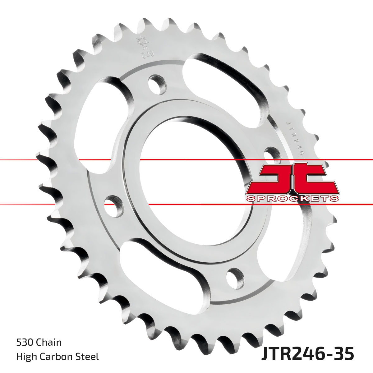 REAR SPROCKET JTR246.35 STEEL, HONDA ROAD
