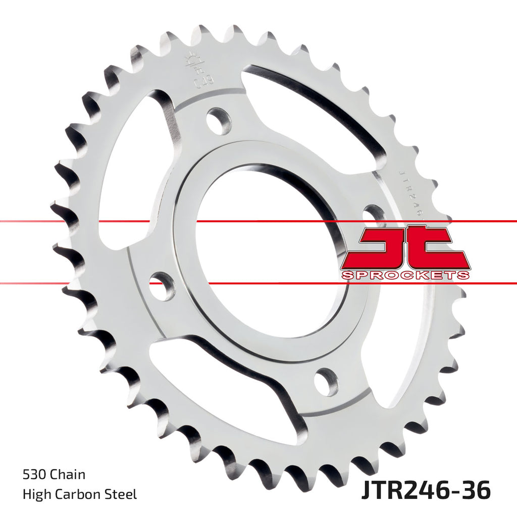 REAR SPROCKET JTR246.36 STEEL, HONDA ROAD
