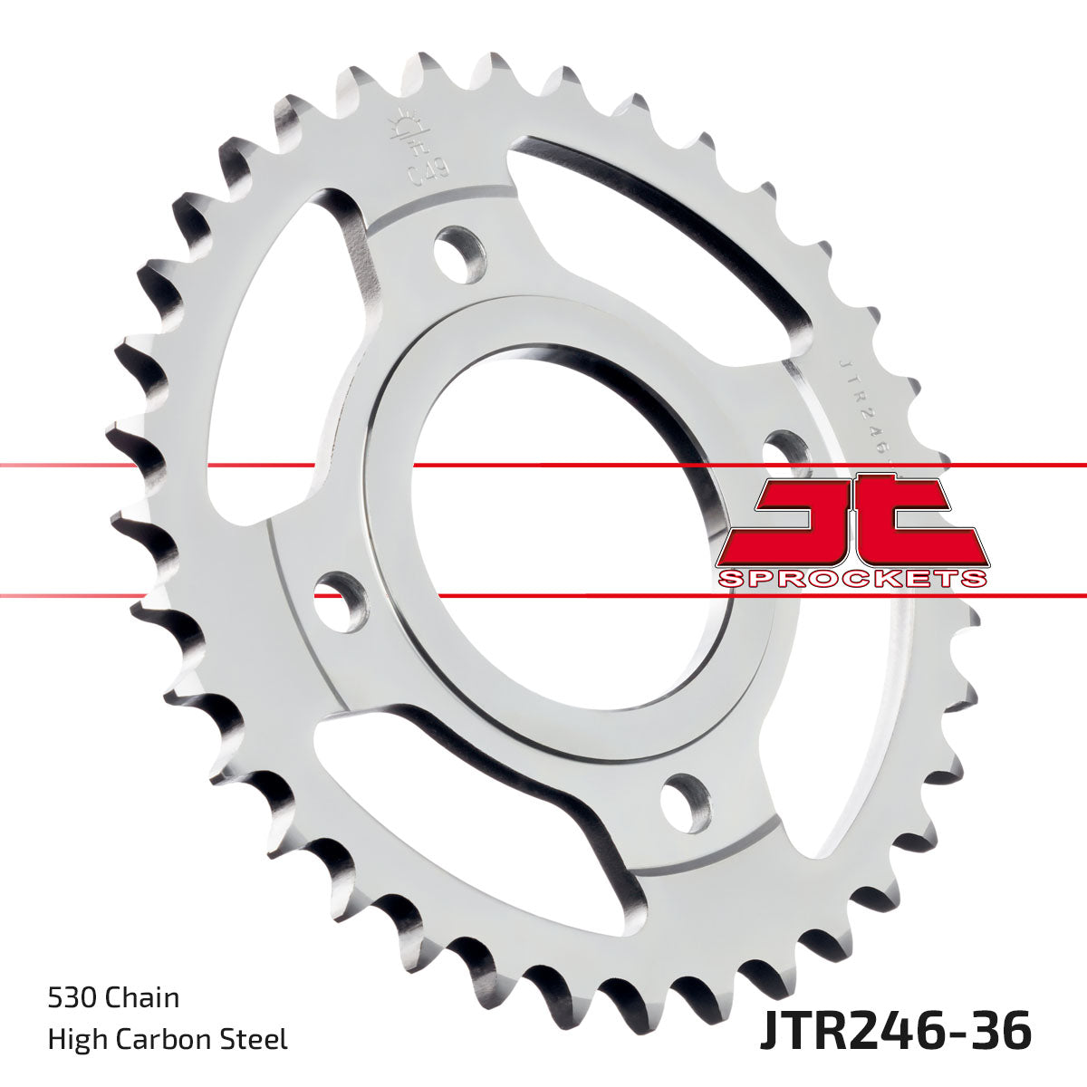 REAR SPROCKET JTR246.36 STEEL, HONDA ROAD