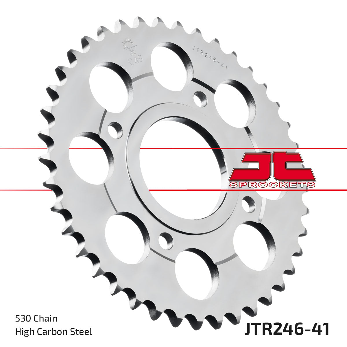 REAR SPROCKET JTR246.41 STEEL, HONDA ROAD