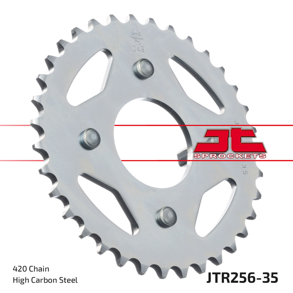 REAR SPROCKET JTR256.35 JT 420 SILVER