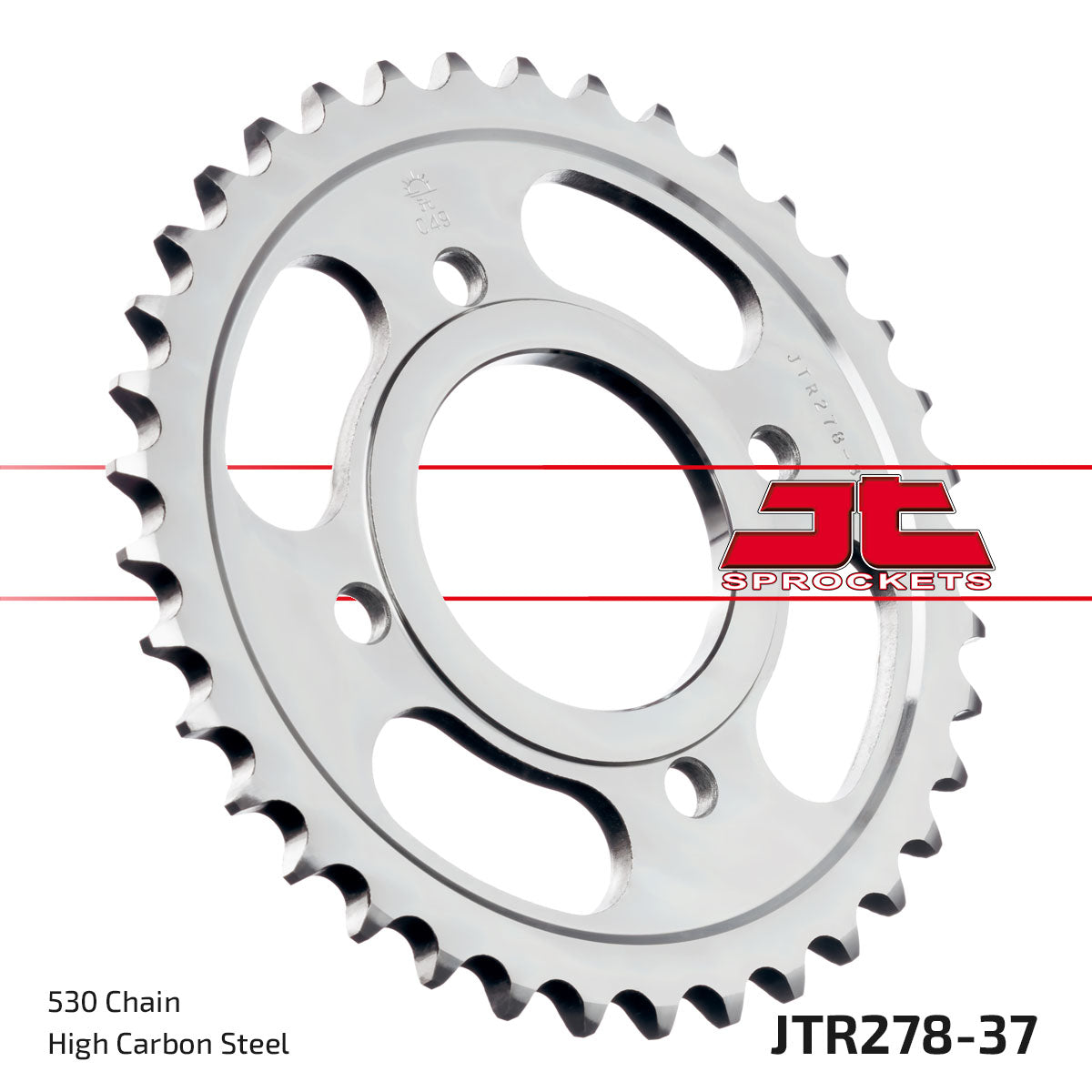 REAR SPROCKET JTR278.37 STEEL, HONDA ROAD JT