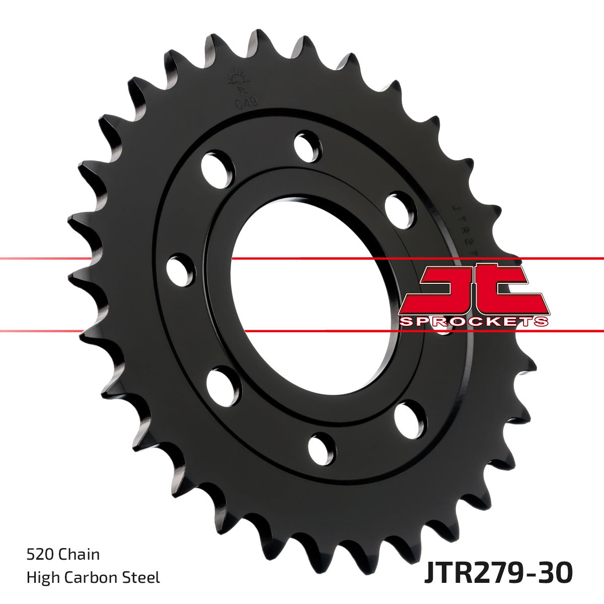 REAR SPROCKET JTR279.30 STEEL, HONDA ROAD JT