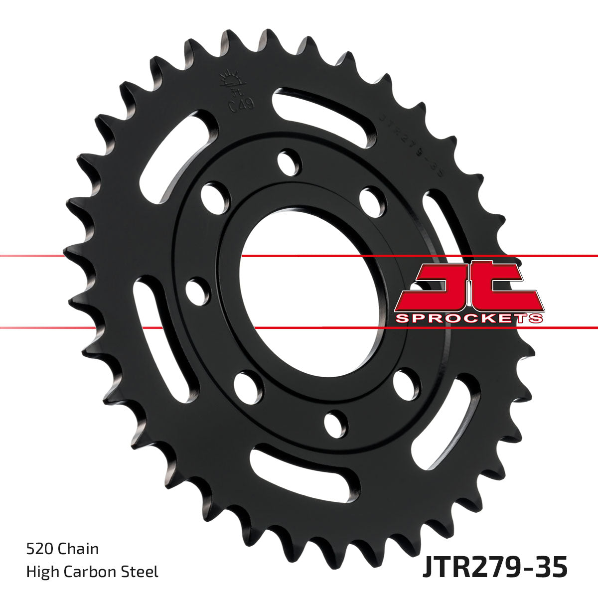 REAR SPROCKET JTR279.35 STEEL, HONDA ROAD