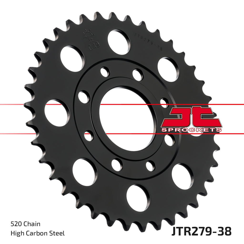 REAR SPROCKET JTR279.38 STEEL, HONDA ROAD JT