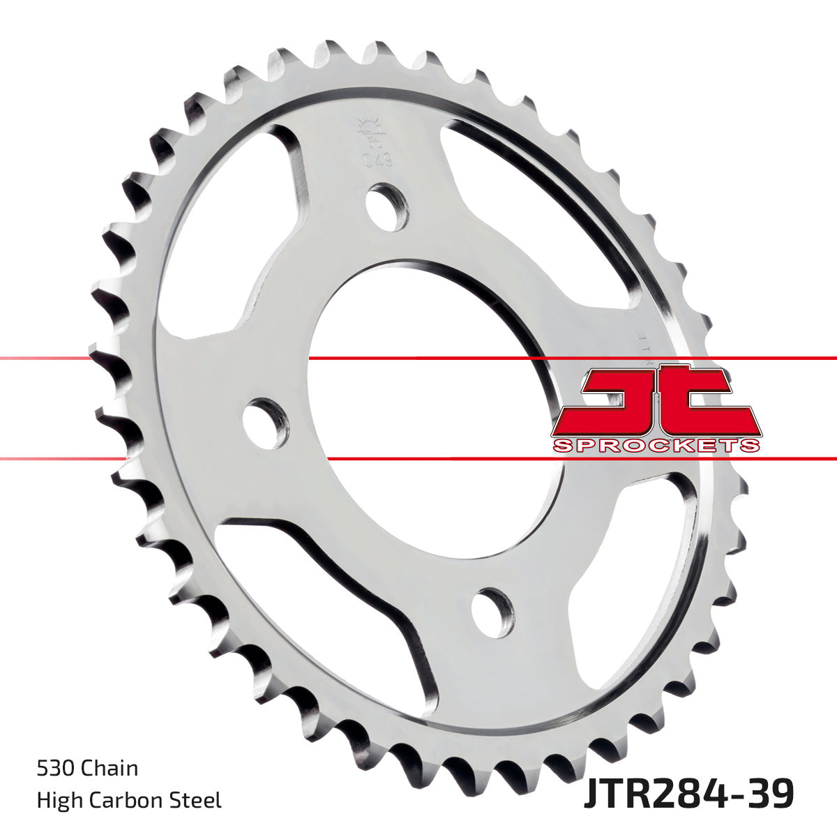 REAR SPROCKET JTR284.39 STEEL, HONDA ROAD JT