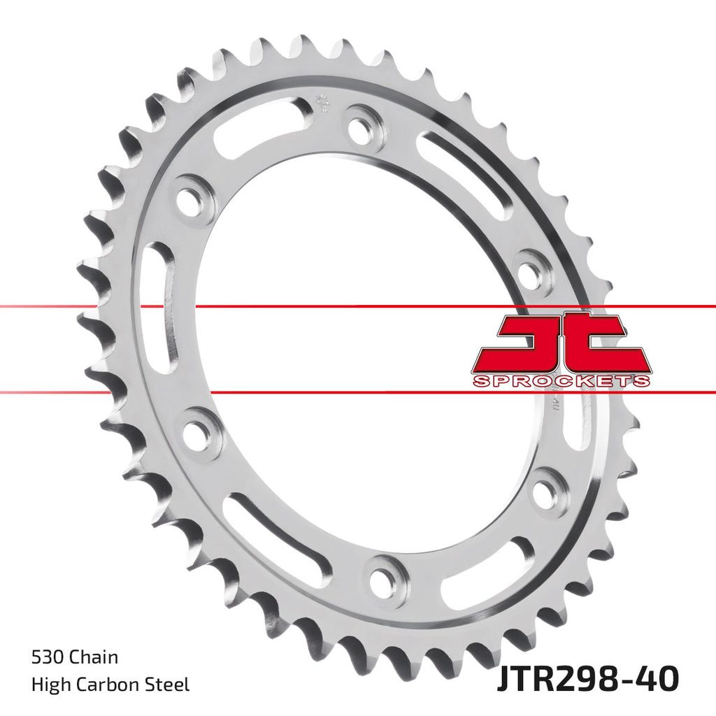 REAR SPROCKET JTR298.40 STEEL, HONDA ROAD JT