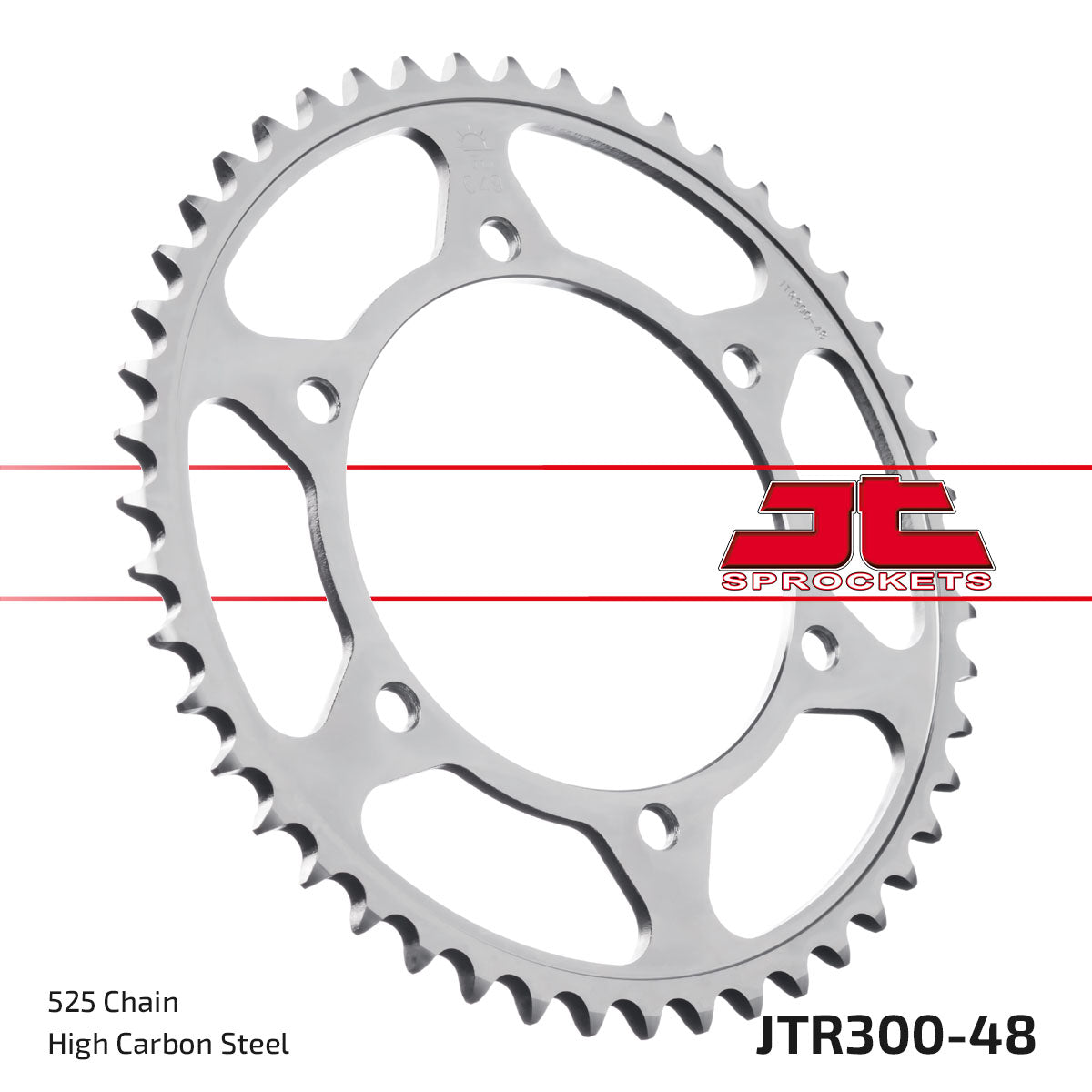REAR SPROCKET JTR300.48 525 SILVER, HONDA ROAD JT