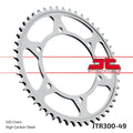 REAR SPROCKET JTR300.49 JT 525 SILVER, HONDA ROAD