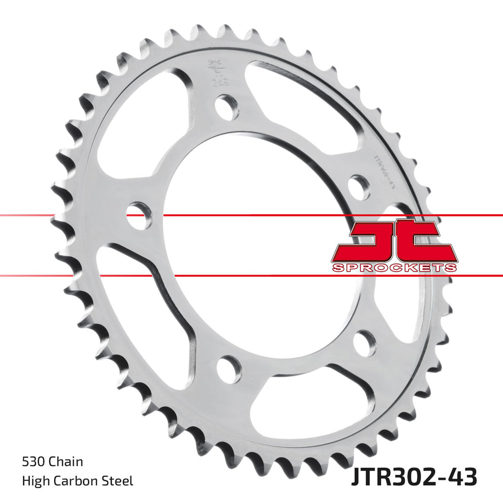 REAR SPROCKET JTR302.43 STEEL, HONDA ROAD JT