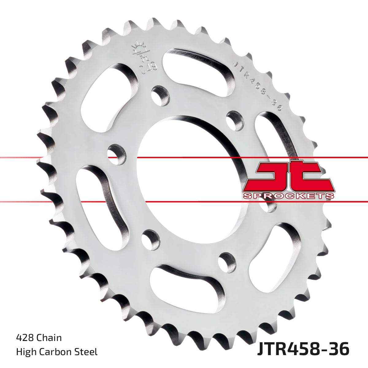 REAR SPROCKET JTR458.36 STEEL, HONDA ROAD JT