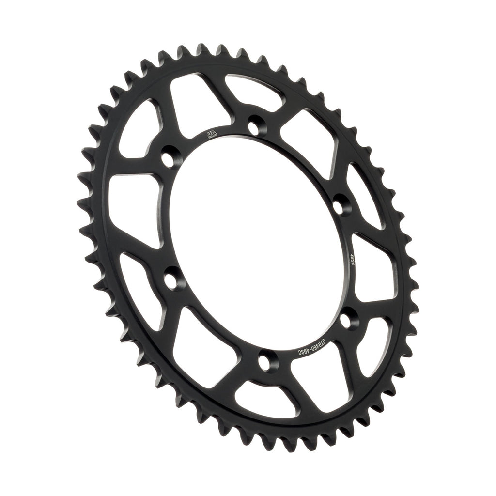 REAR SPROCKET STEEL BLK JTR460, LIGHTWEIGHT SELF-CLEANING, JTR460.49SC, JTR46049SC