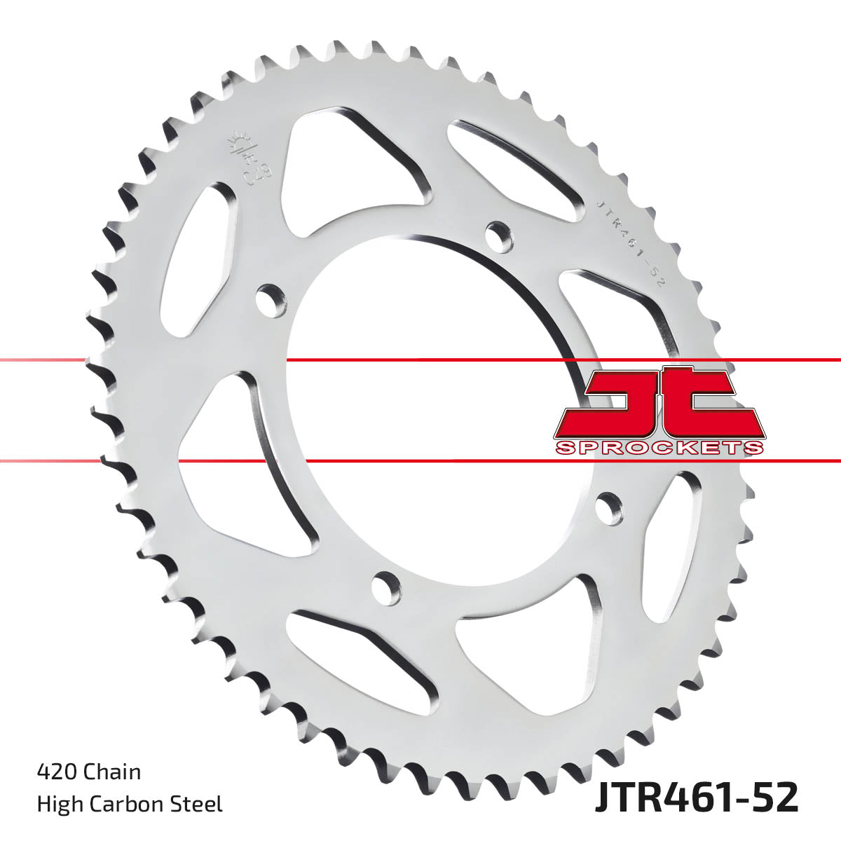 REAR SPROCKET STEEL 461 4-HOLE JTR461.52