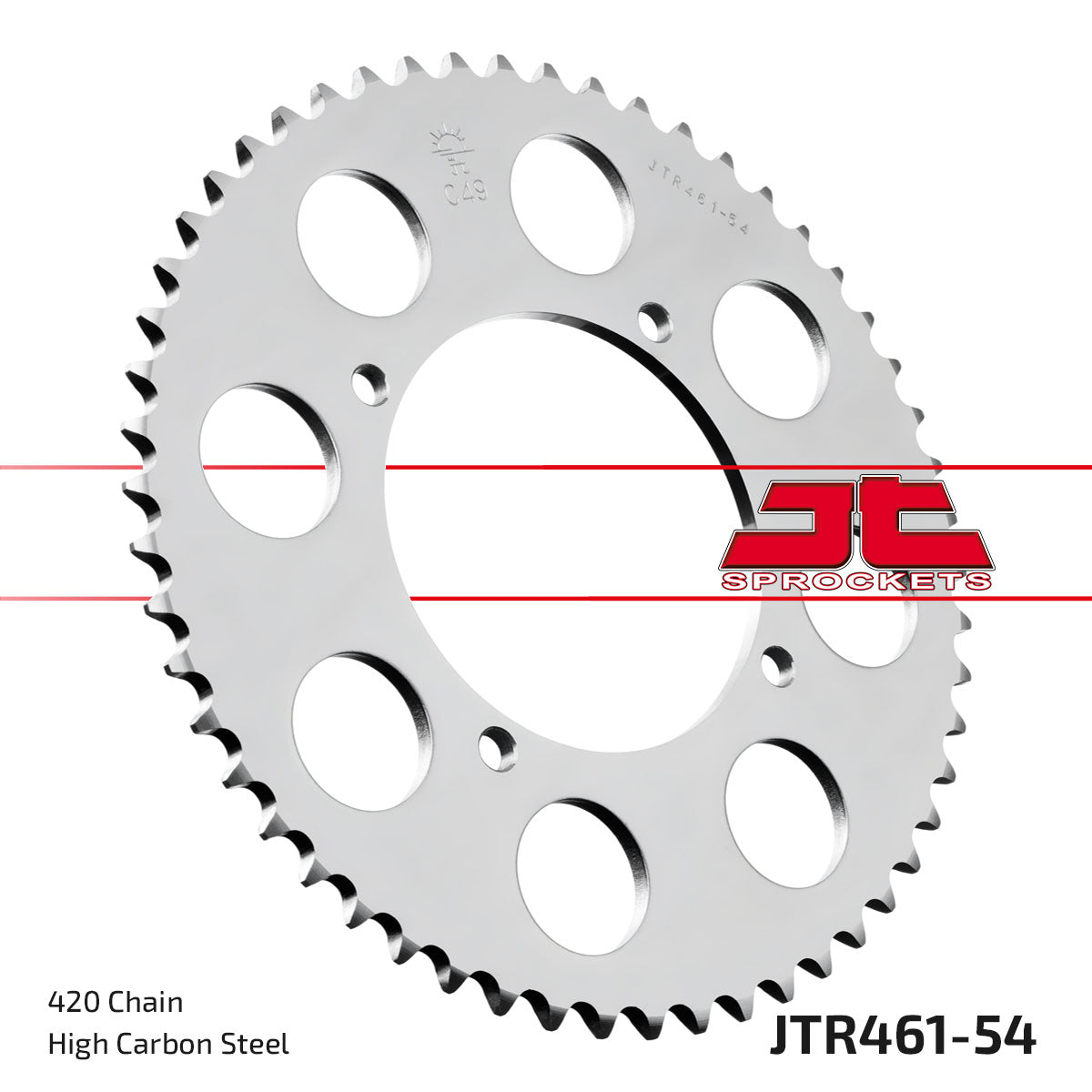 REAR SPROCKET STEEL 461 4-HOLE JTR461.54