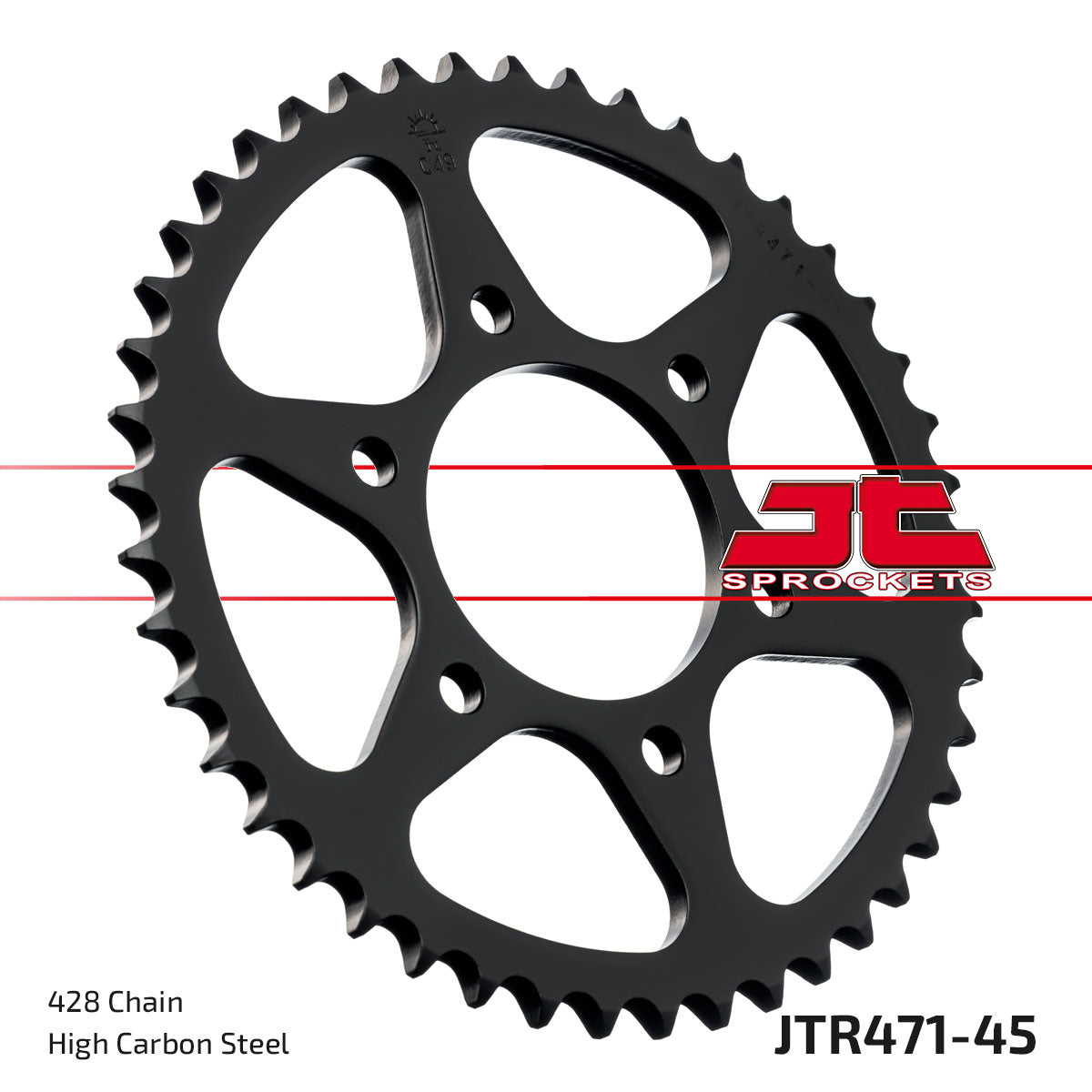 REAR SPROCKET JTR471.45 STEEL, HONDA ROAD JT