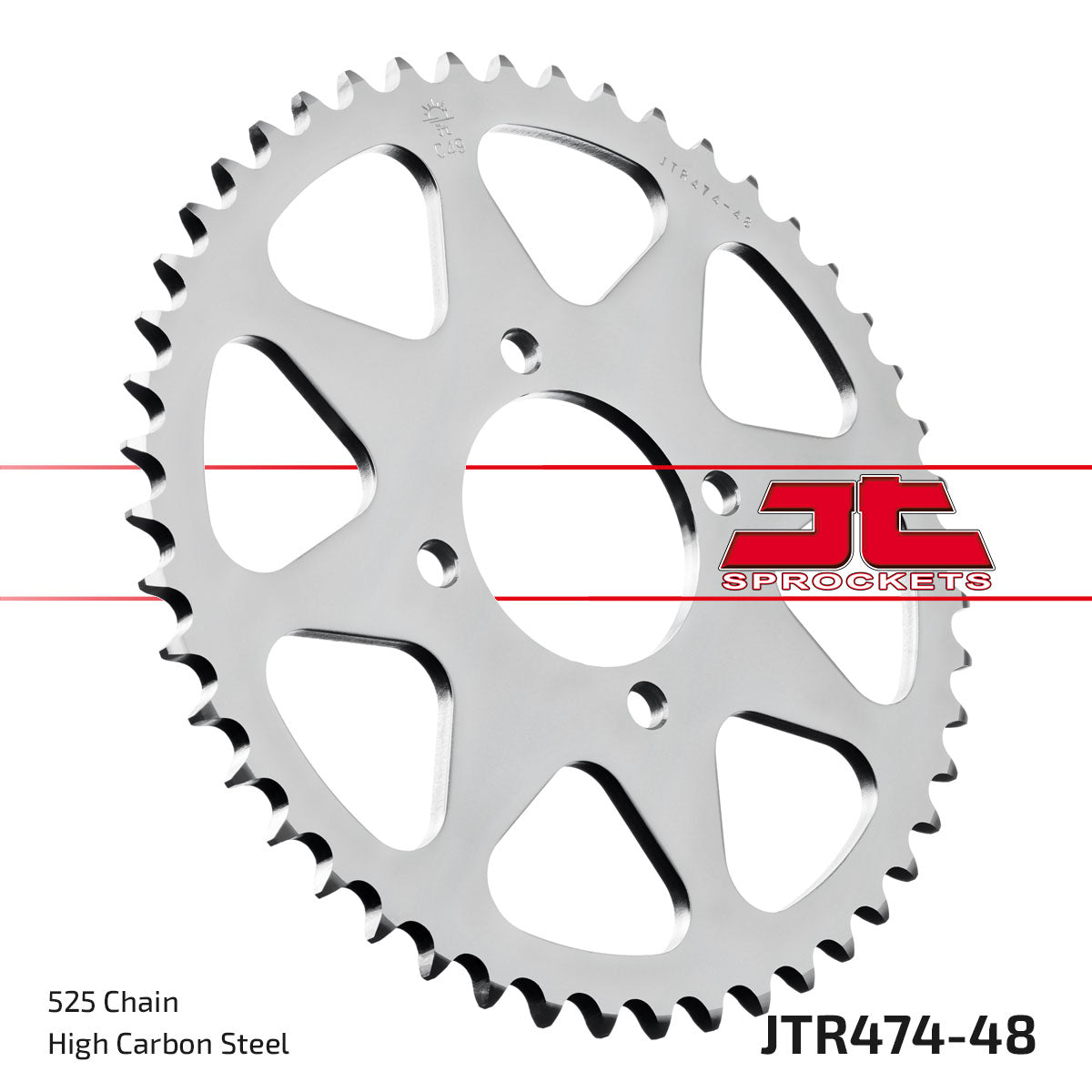REAR SPROCKET JTR474.48 STEEL, HONDA ROAD JT
