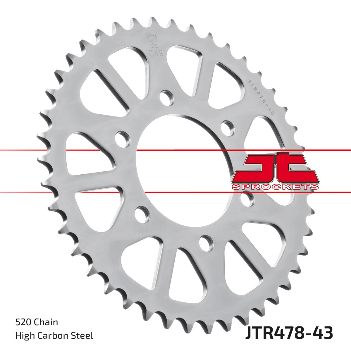 REAR SPROCKET JTR478.43 JT