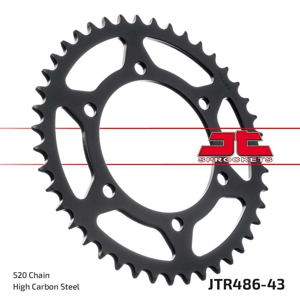 REAR SPROCKET STEEL JTR486.43, HONDA ROAD JT
