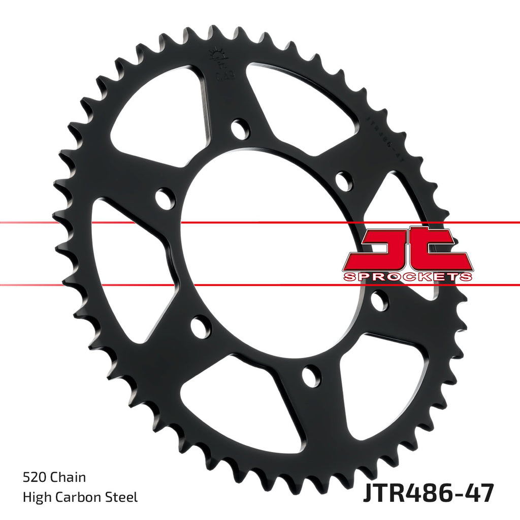 REAR SPROCKET STEEL JTR486.47, HONDA ROAD JT
