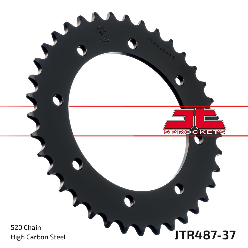 REAR SPROCKET JTR487.37 STEEL, KAWASAKI ROAD JT