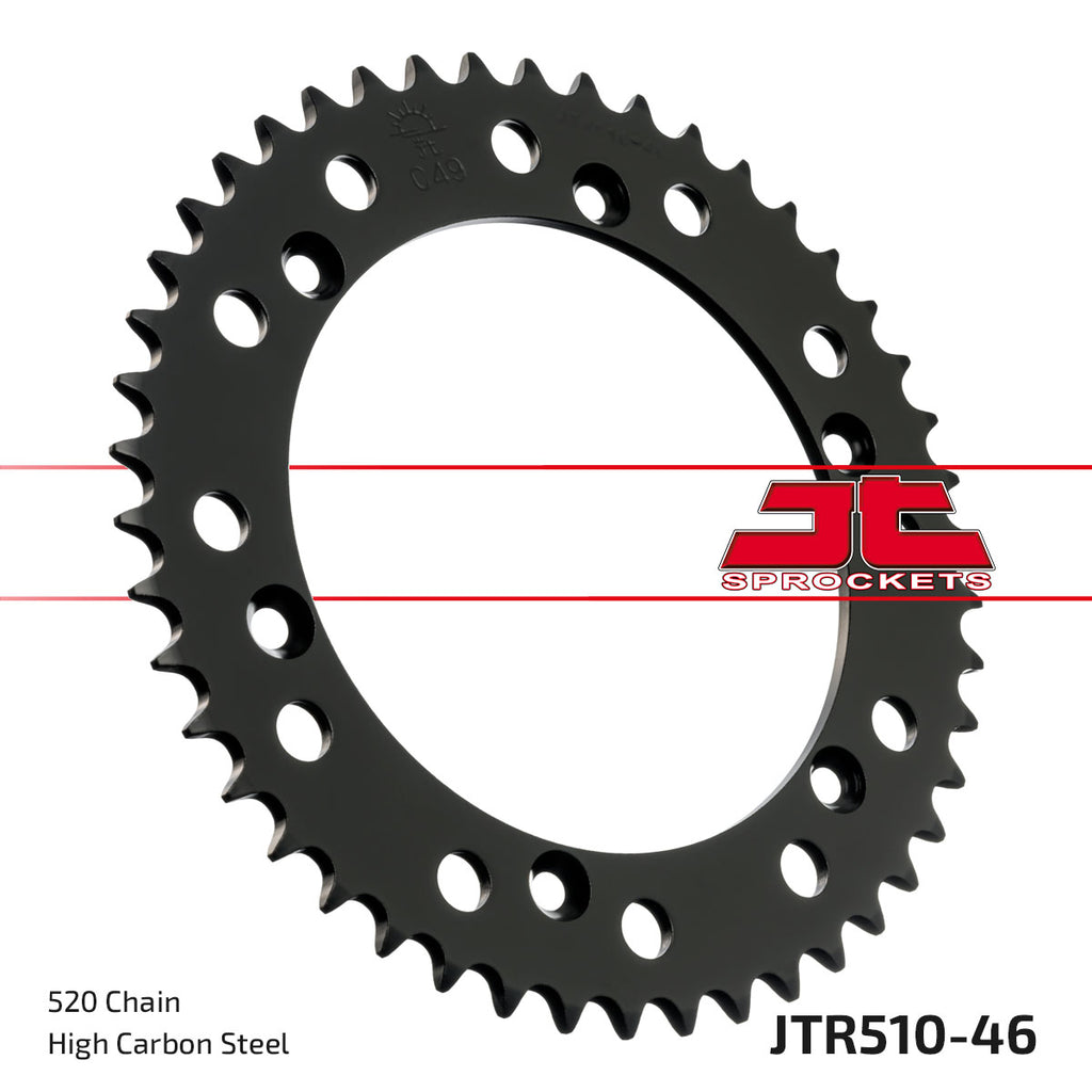 REAR SPROCKET JTR510.46 STEEL, Cagiva WR 125-250 JTR51046, HUSQVARNA