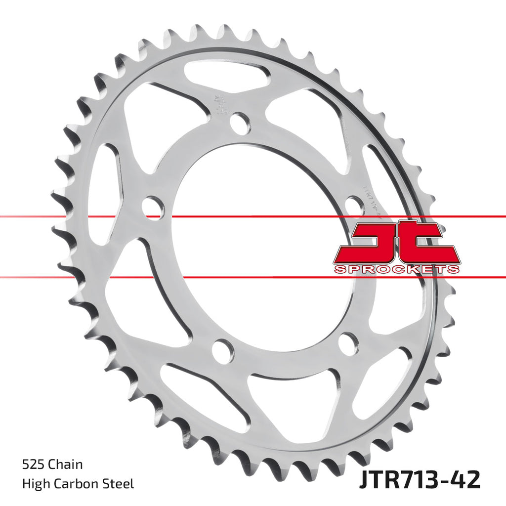 REAR SPROCKET JTR713.42 STEEL, ROAD