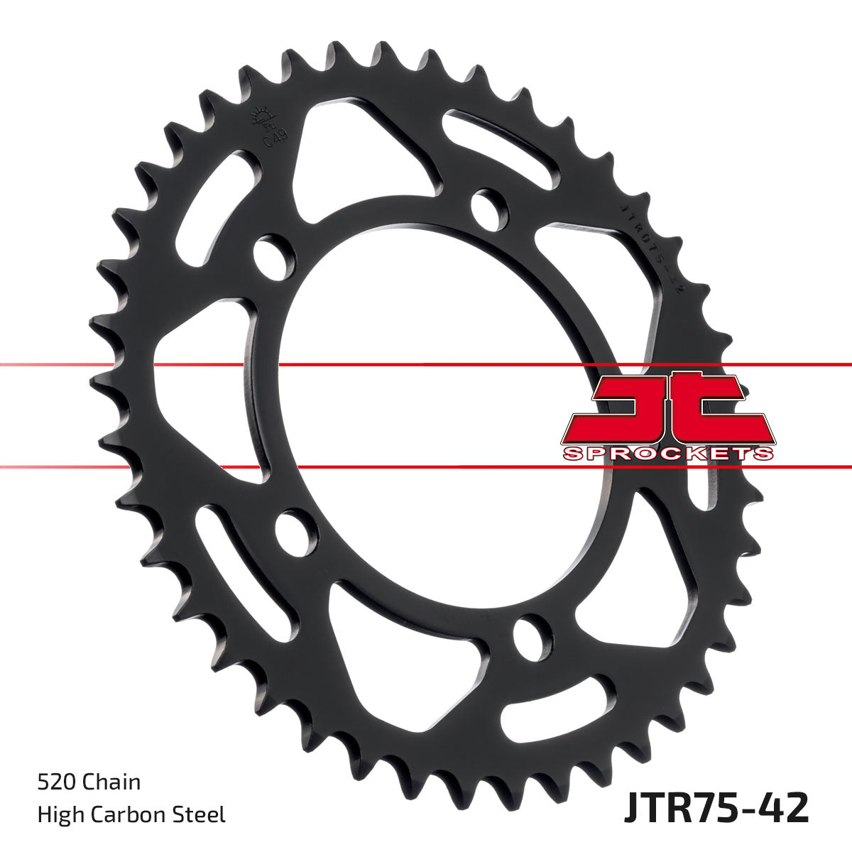 REAR SPROCKET STEEL JTR75.42, BMW 520 Chain Conversion